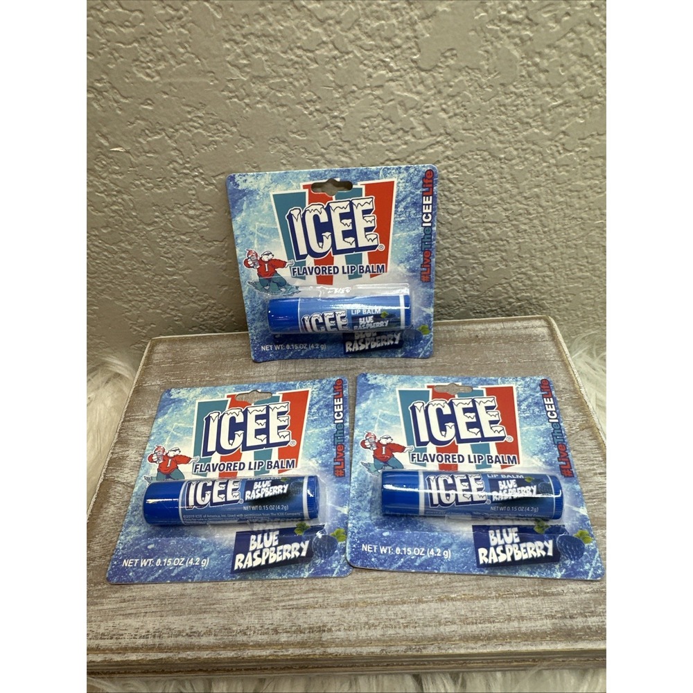 $15 🌙 3 ICEE Blue Raspberry Flavored Lip Balm Sealed